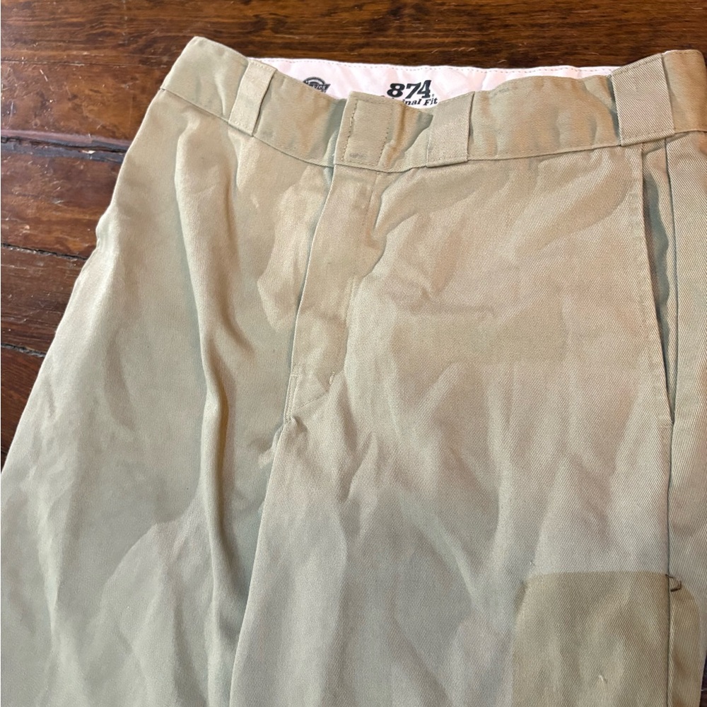 Dickies tan beige 874 original fit pants size 32x32 - Picture 2 of 5